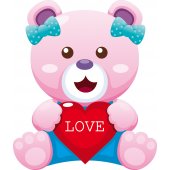 Sticker Pentru Copii Ursulet LOVE