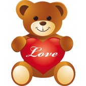 Sticker Pentru Copii Ursulet LOVE