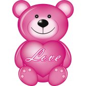 Sticker Pentru Copii Ursulet LOVE