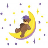 Sticker Pentru Copii Ursulet Luna