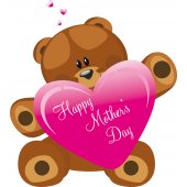 Sticker Pentru Copii Ursulet Ziua Mamei