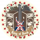 Sticker Regele Rockului