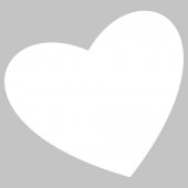 Sticker tabla velleda Inima