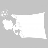 Sticker tabla velleda Jucator de Fotbal