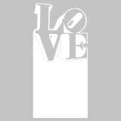 Sticker tabla velleda Love