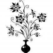 Sticker Vaza de Flori