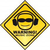 Sticker Warning Music