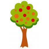 stickere copii Arbore Fructe