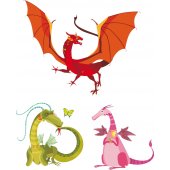 Stickere copii kit 3 Dragoni