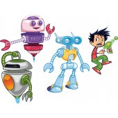 Stickere copii kit 3 Roboti si Copii