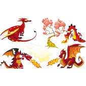Stickere copii kit 4 Dragoni