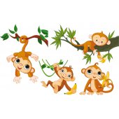 Stickere copii kit 4 Maimute