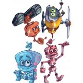 Stickere copii kit 4 Roboti