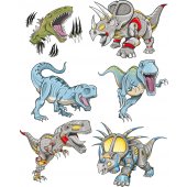 Stickere copii kit 6 Dinozauri
