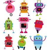Stickere copii kit 9 Roboti