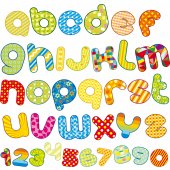 Stickere copii kit Alfabet si Cifre