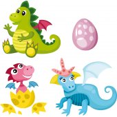 Stickere copii kit Bebe Dinozaur