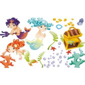 Stickere copii kit Sirena si Comoara