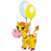 stickere copii Vaca Balon